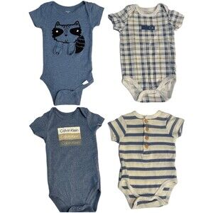 Rachel Zoe, Gerber, Calvin Klein One-Piece Bundle 3-6 Months - Set of 4, EUC